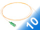 JEDNOVIDOVÝ PIGTAIL - ZÁSTRČKA SC-APC PIG-SC-APC-2*P10